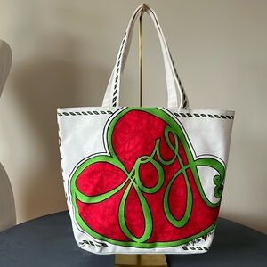 EUC Brighton JOY Canvas Tote